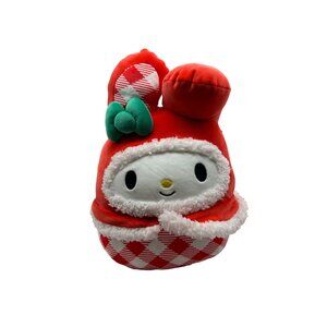 Squishmallows Sanrio My Melody Hello Kitty 10" Santa Plush 2023 NWT Stuffed Toy